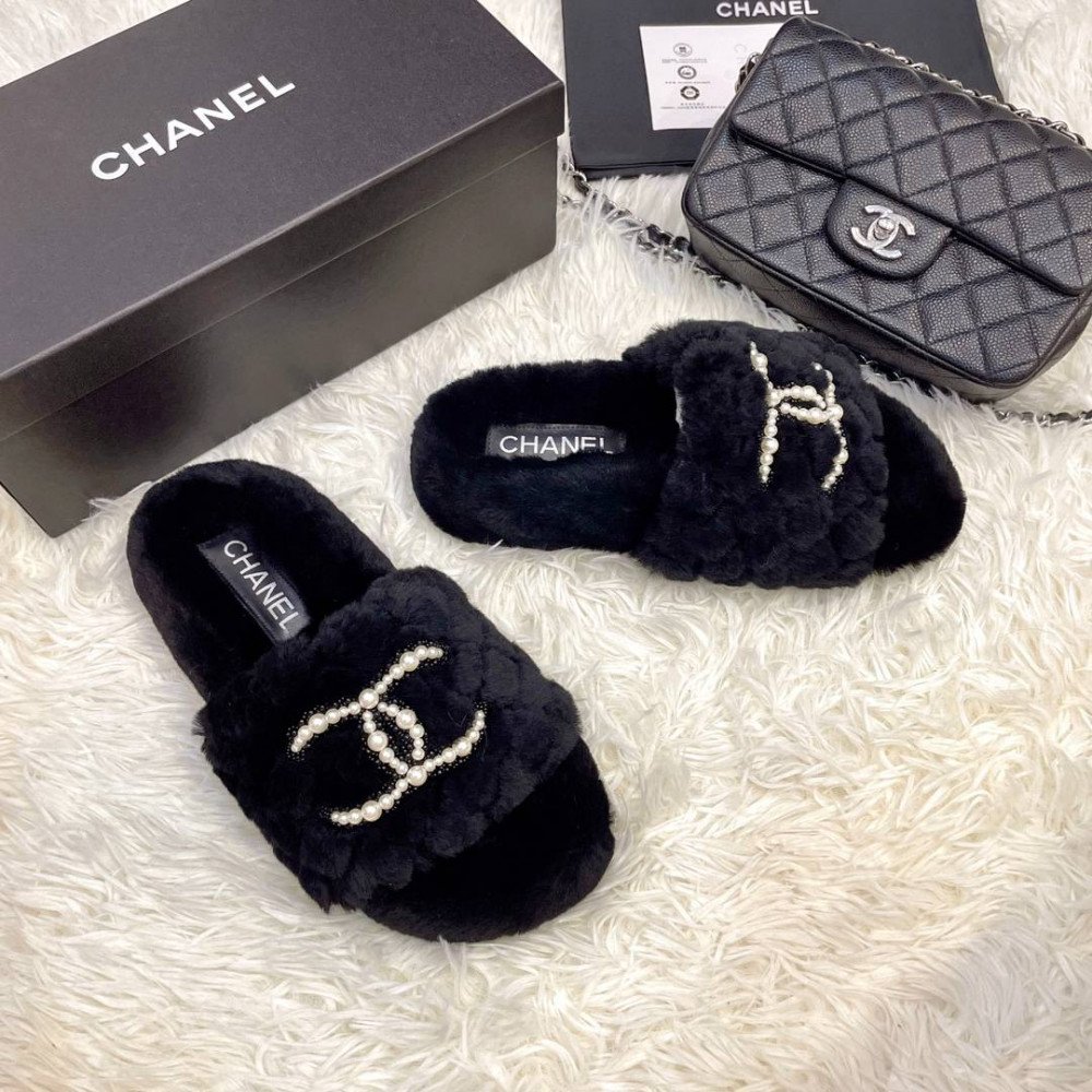 Furry slippers Furry slippers