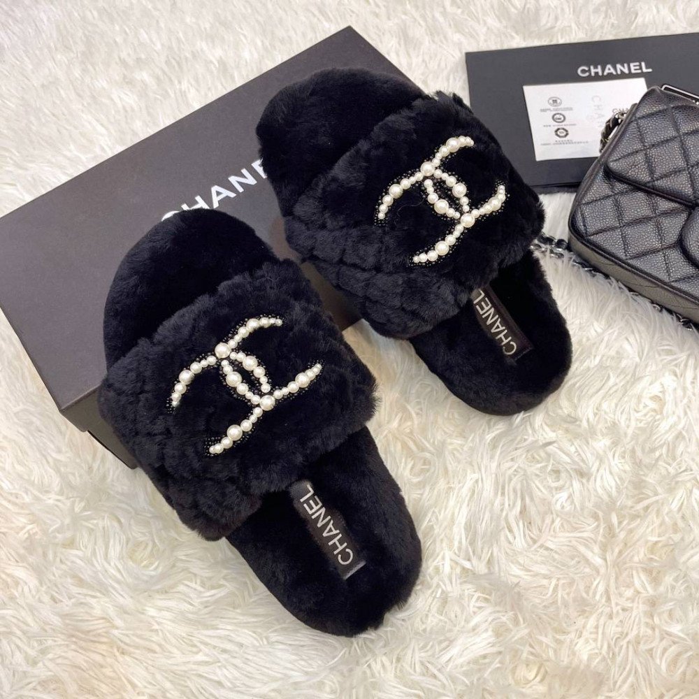 Furry slippers Furry slippers