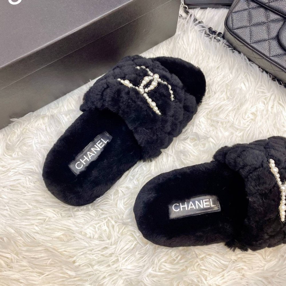 Furry slippers Furry slippers