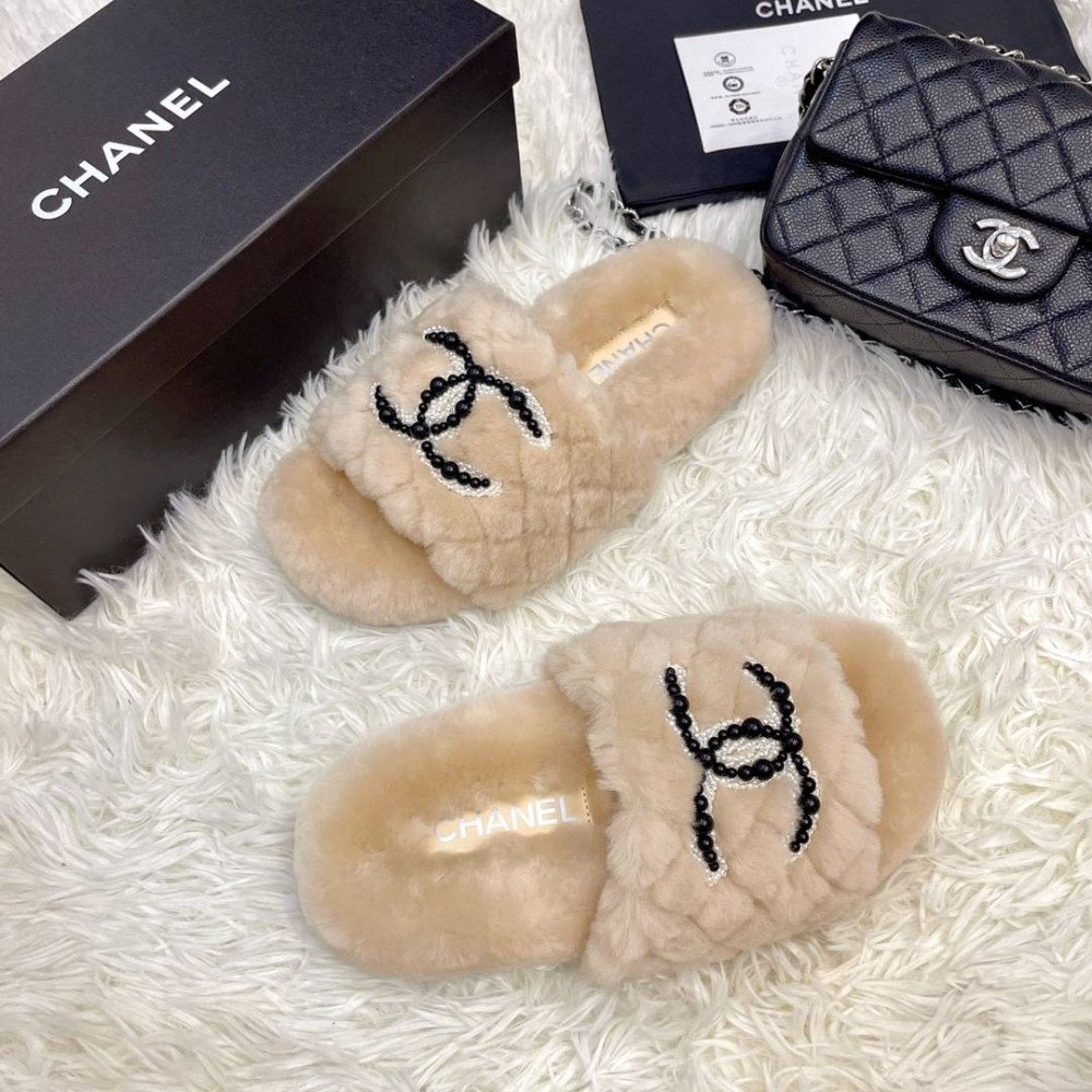 Furry slippers Furry slippers