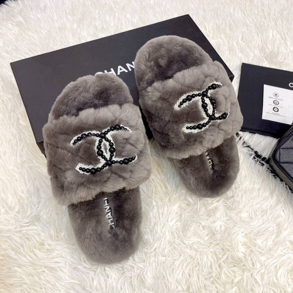 Furry slippers Furry slippers