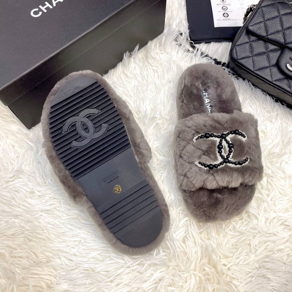 Furry slippers Furry slippers