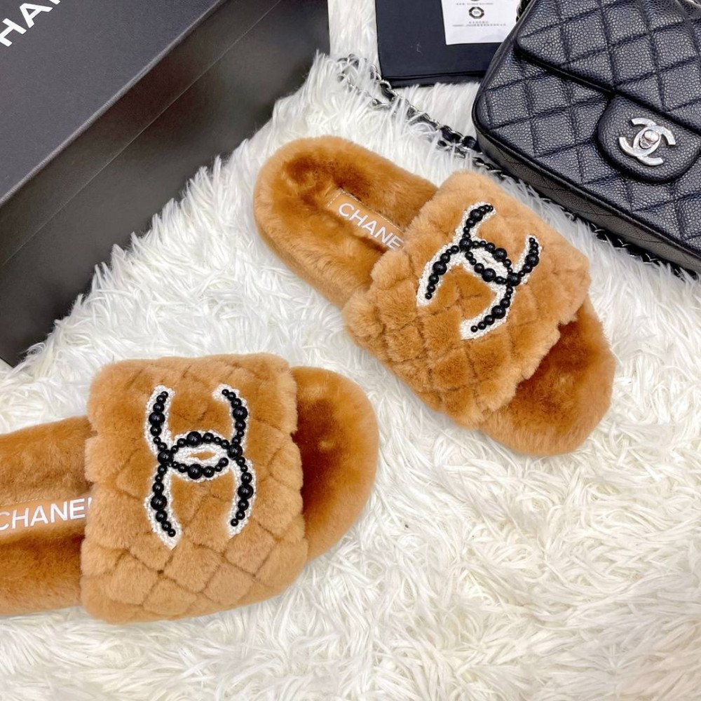 Furry slippers Furry slippers