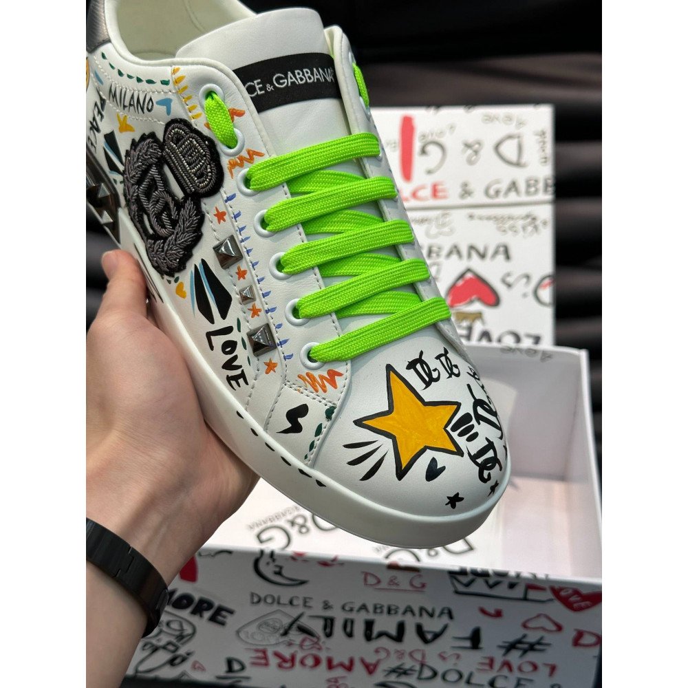 DG White sneakers