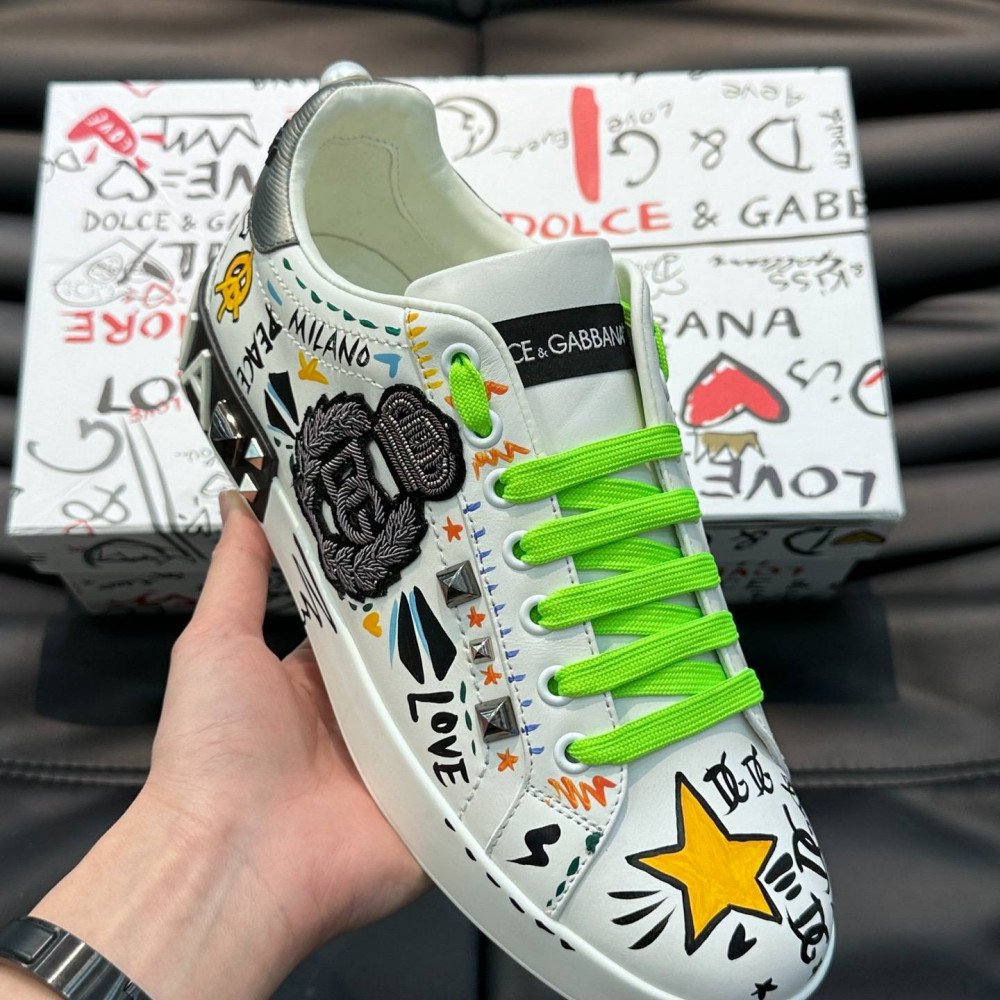 DG White sneakers