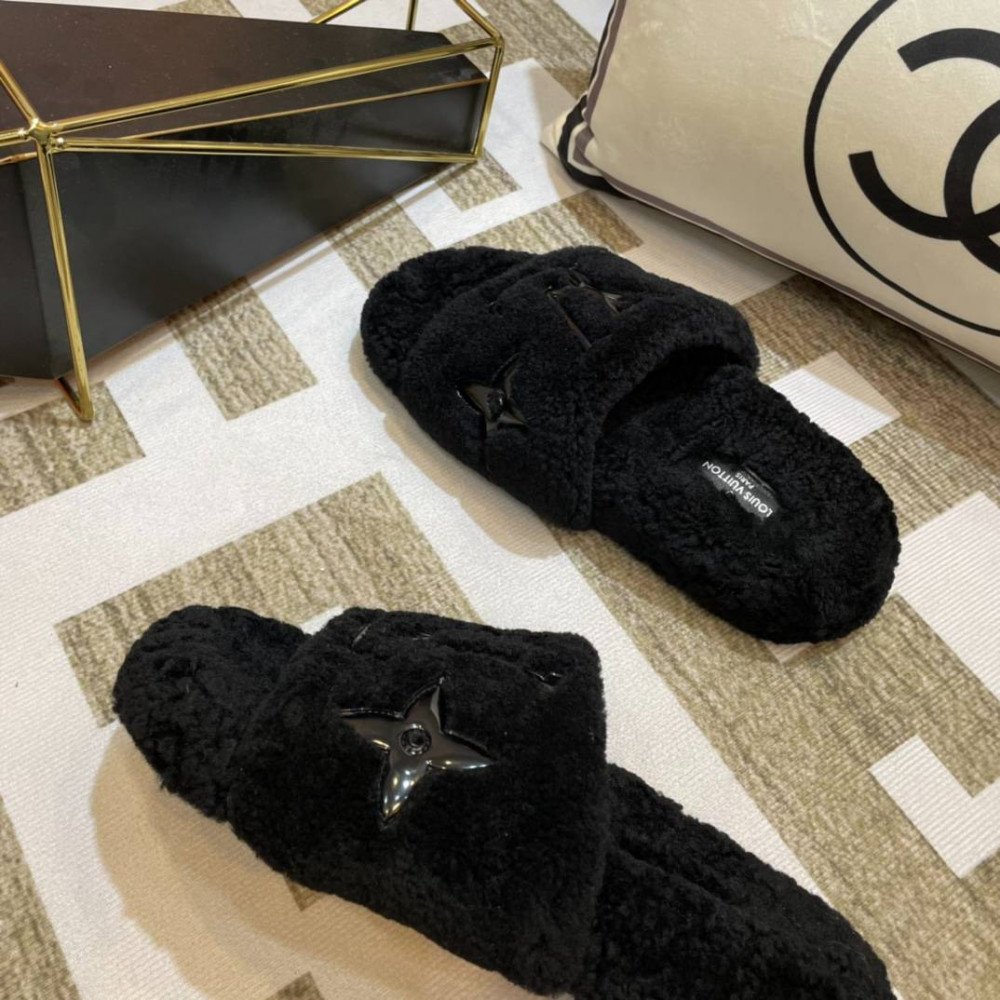 Furry slippers Furry slippers