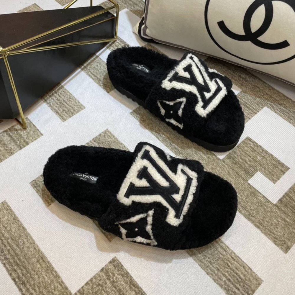 Furry slippers Furry slippers