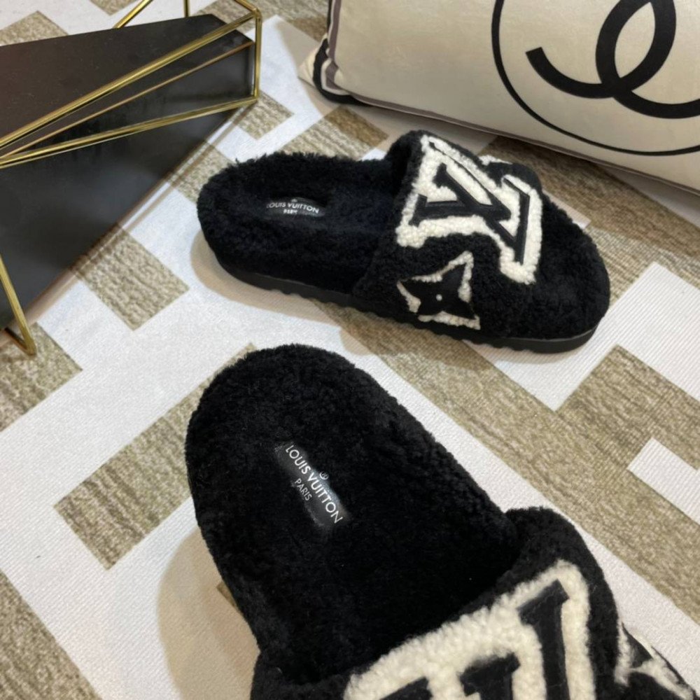 Furry slippers Furry slippers