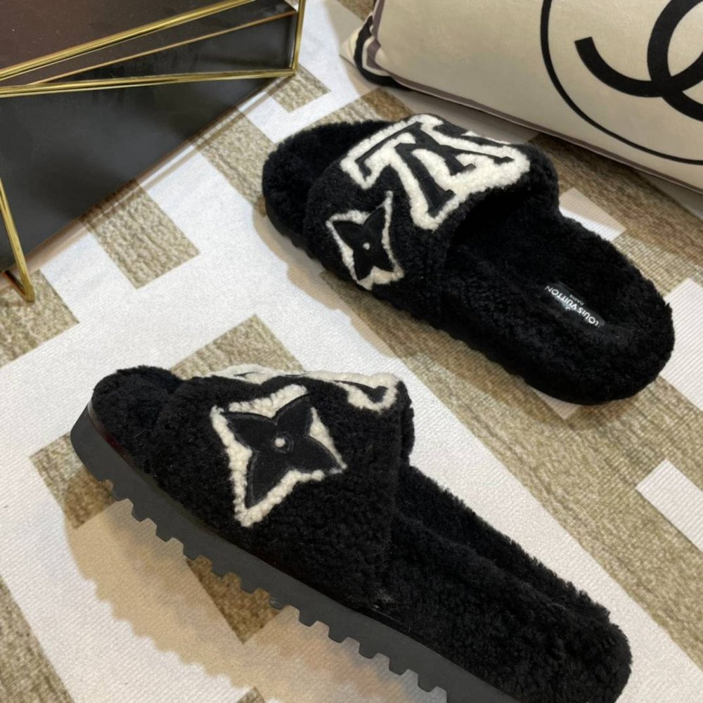 Furry slippers Furry slippers