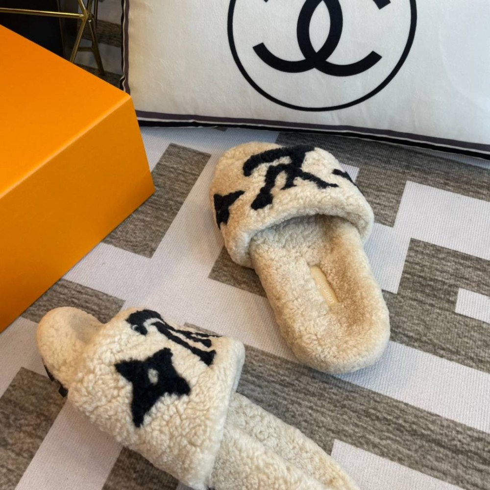 Furry slippers Furry slippers