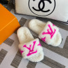 Furry slippers