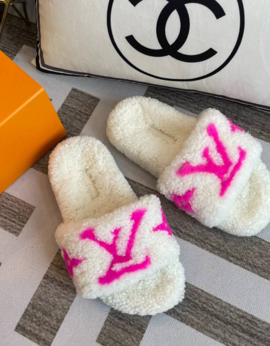 Furry slippers
