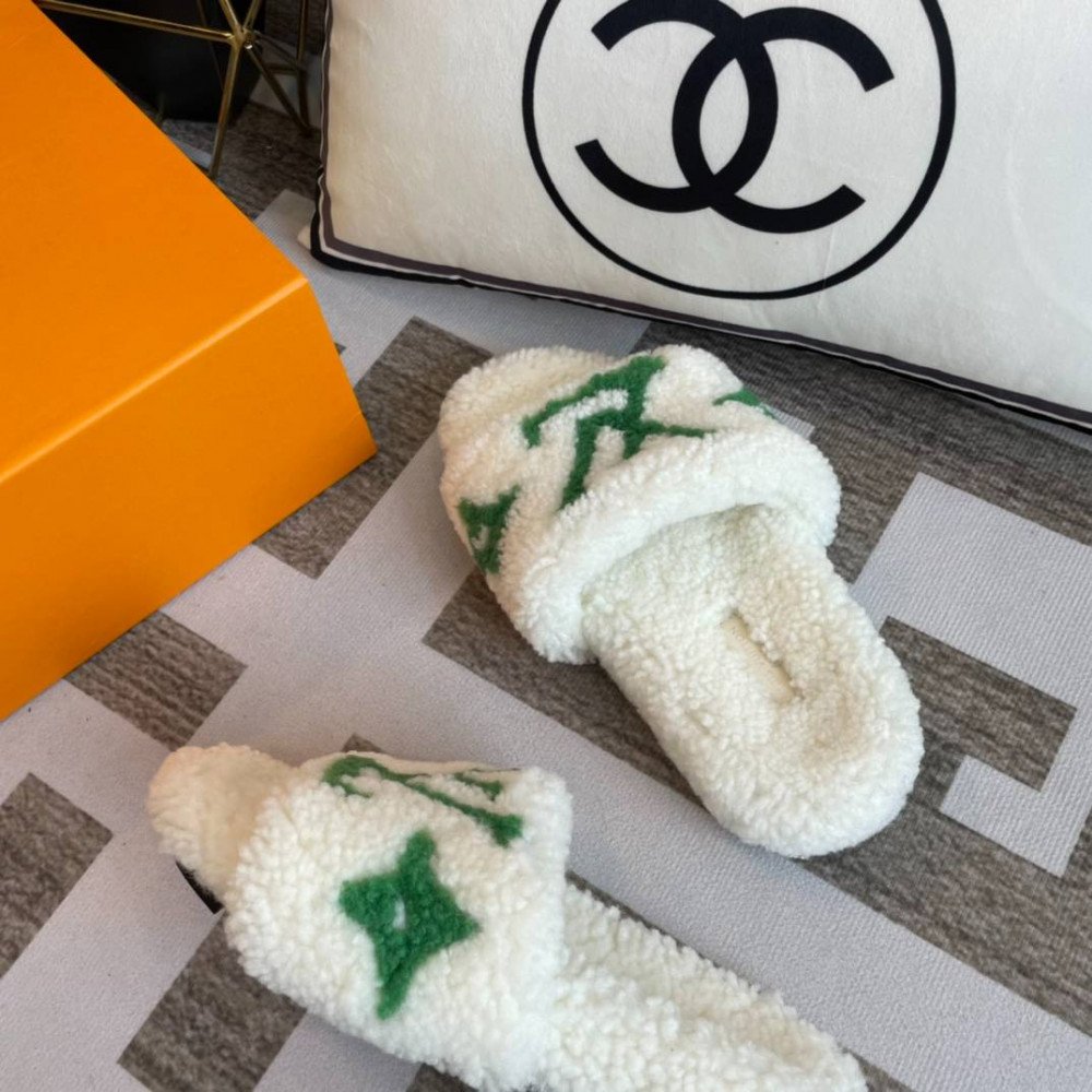 Furry slippers Furry slippers