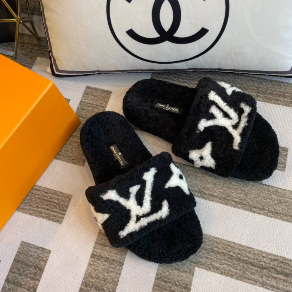 Furry slippers