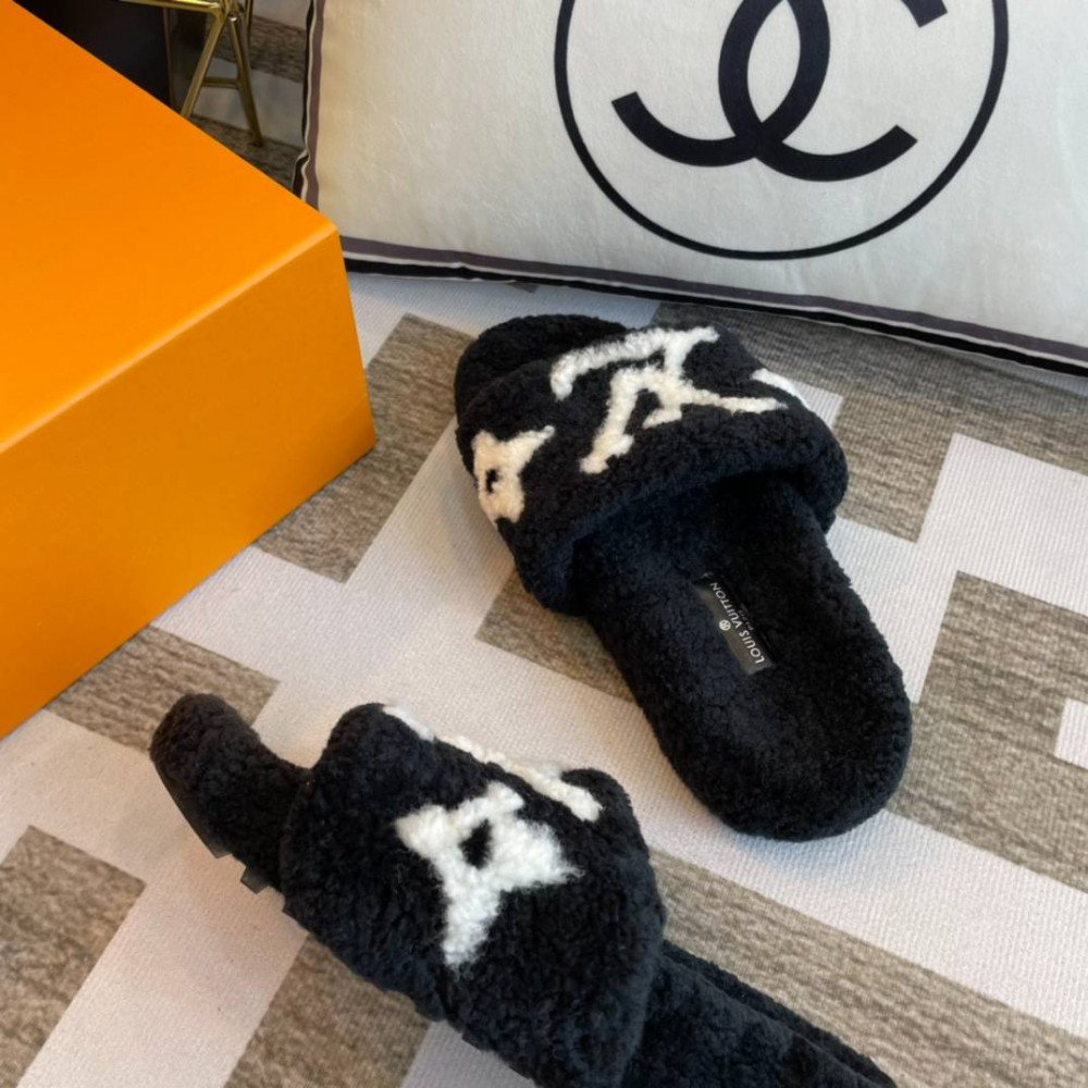 Furry slippers Furry slippers