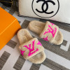 Furry slippers