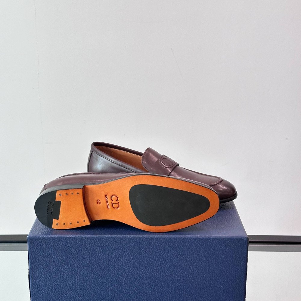 CD leather shoes